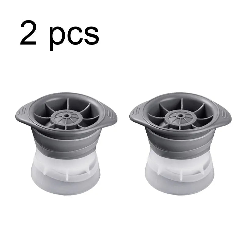 Molde de silicona, paquete de 2 unidades, para hacer esferas de hielo grandes y redondas. Ideal para enfriar rápidamente Zyra