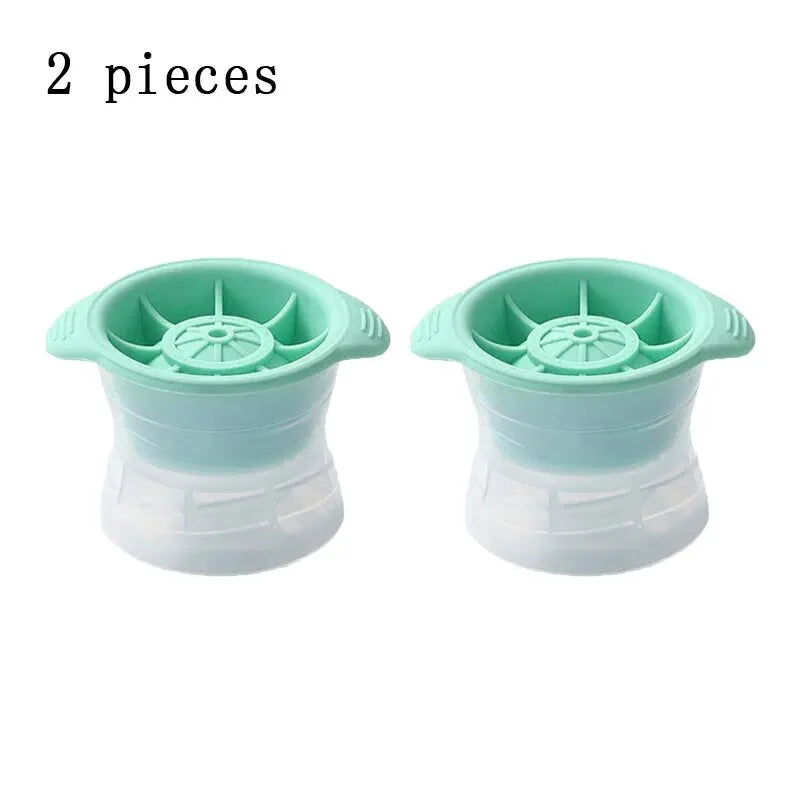 Molde de silicona, paquete de 2 unidades, para hacer esferas de hielo grandes y redondas. Ideal para enfriar rápidamente Zyra